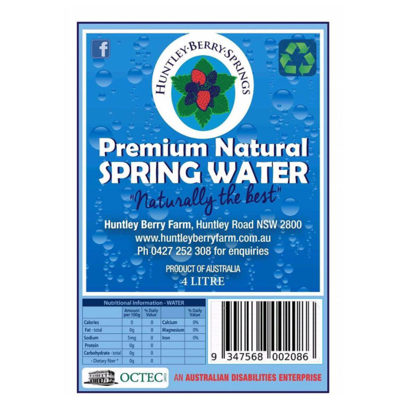 Premium Natural Spring Water 15 Litre